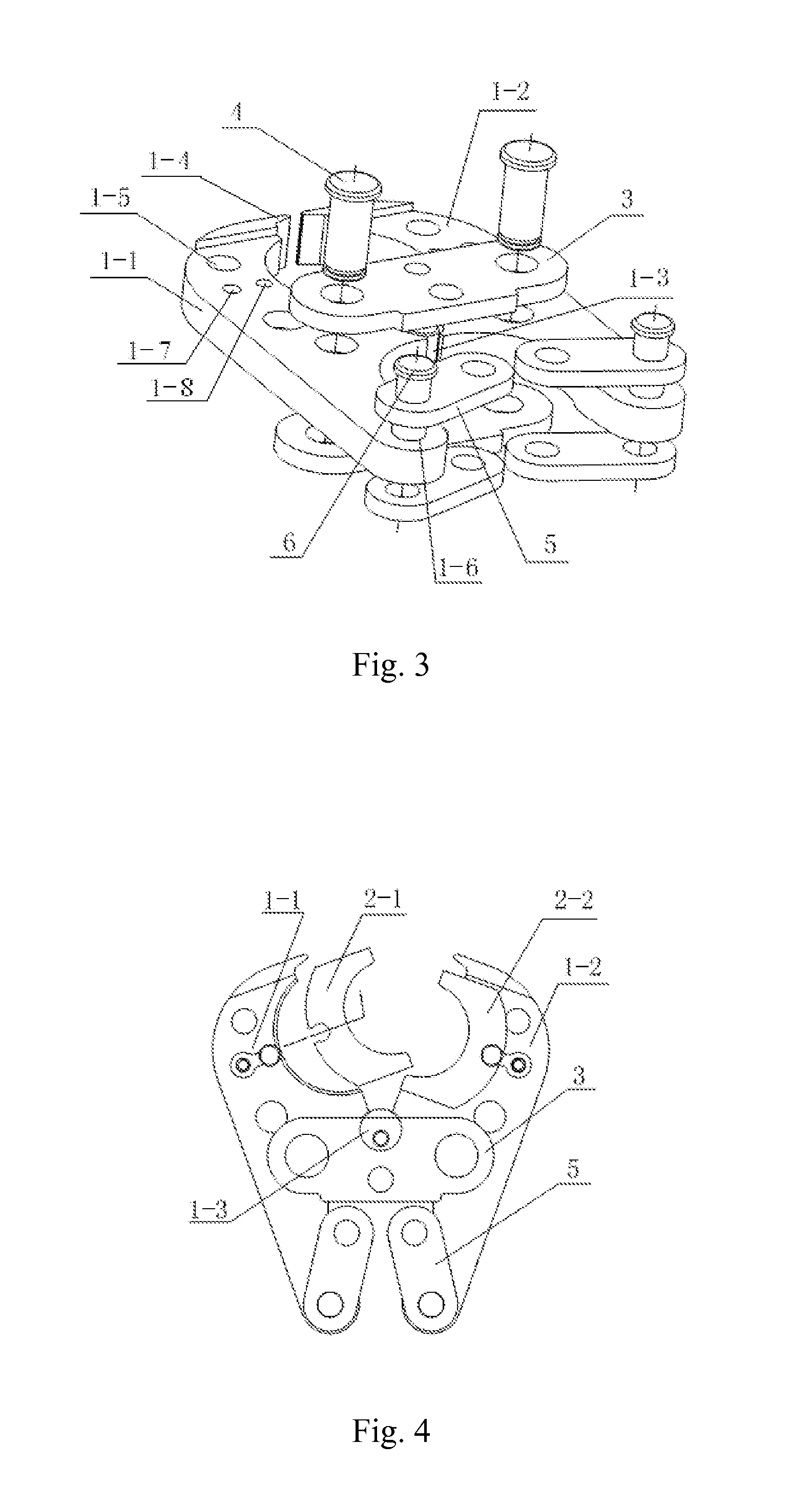 Tool head device for crimping rings and clamps