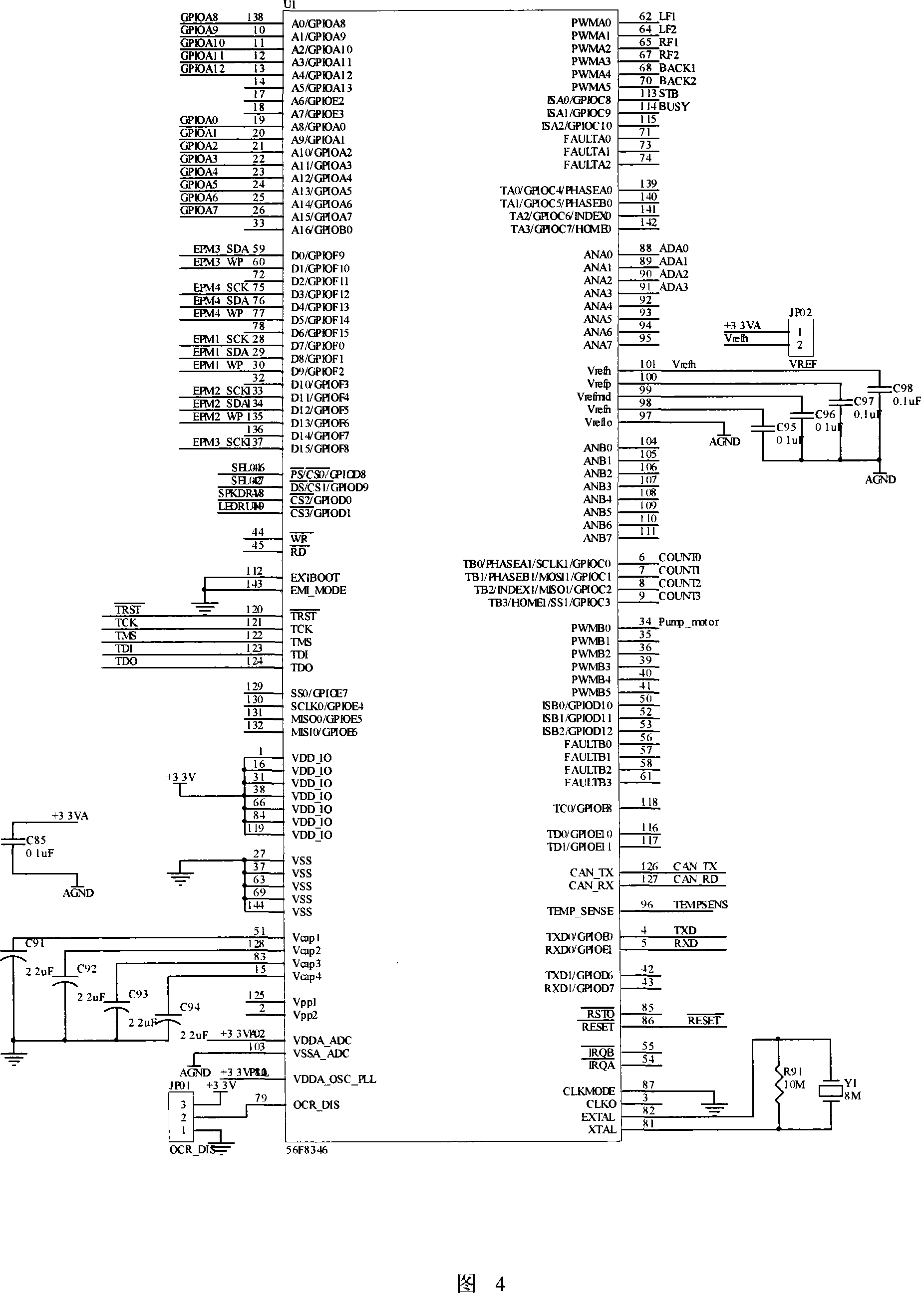 ABS brake anti-lock device based on DSP56F8346