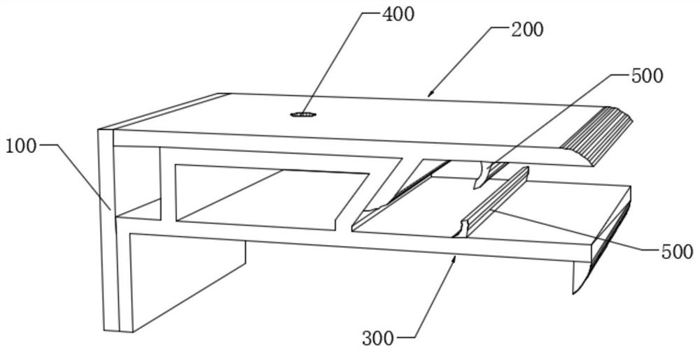 Anchoring fastener applied to wall