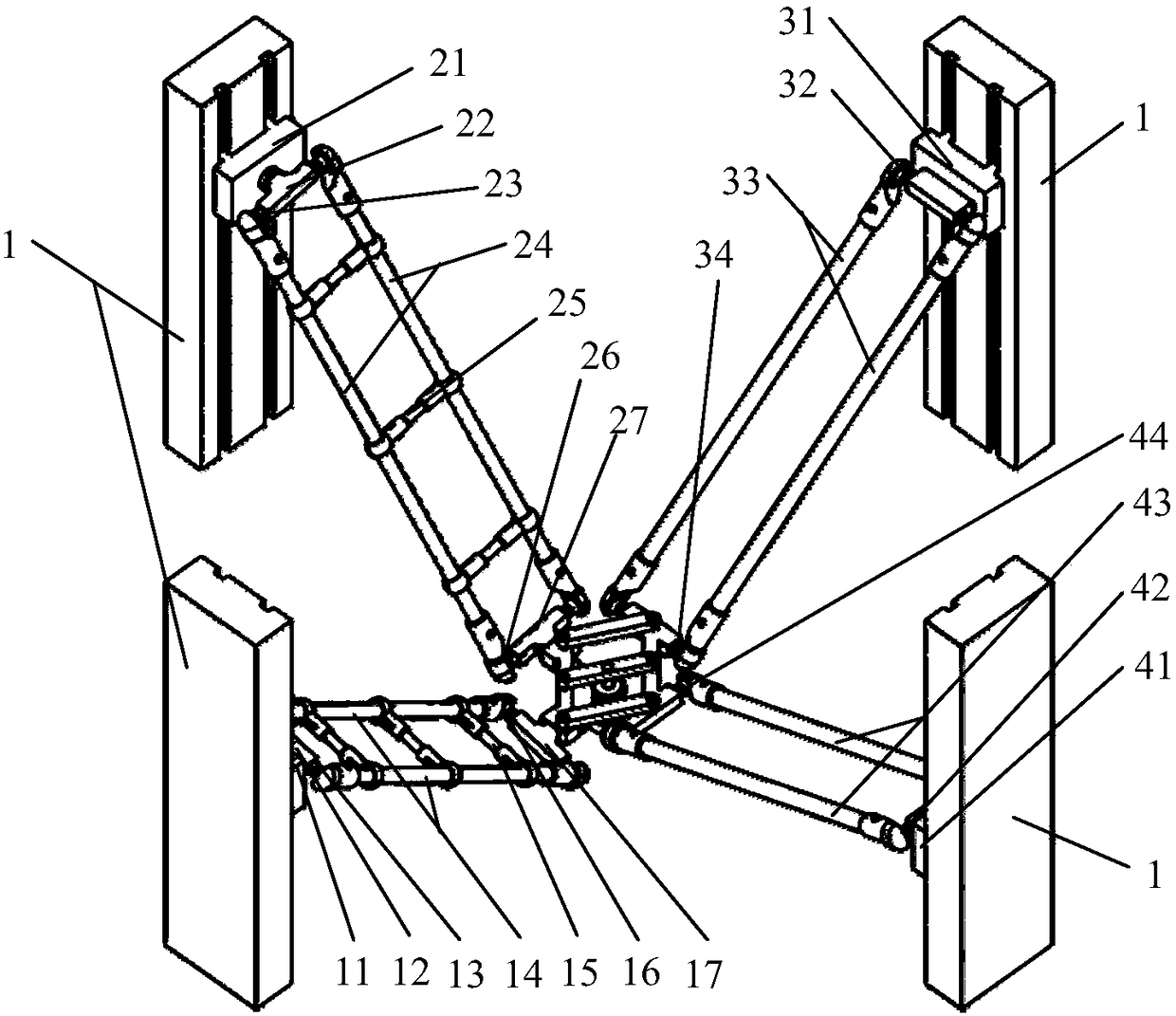 A high-speed parallel robot mechanism capable of scara motion