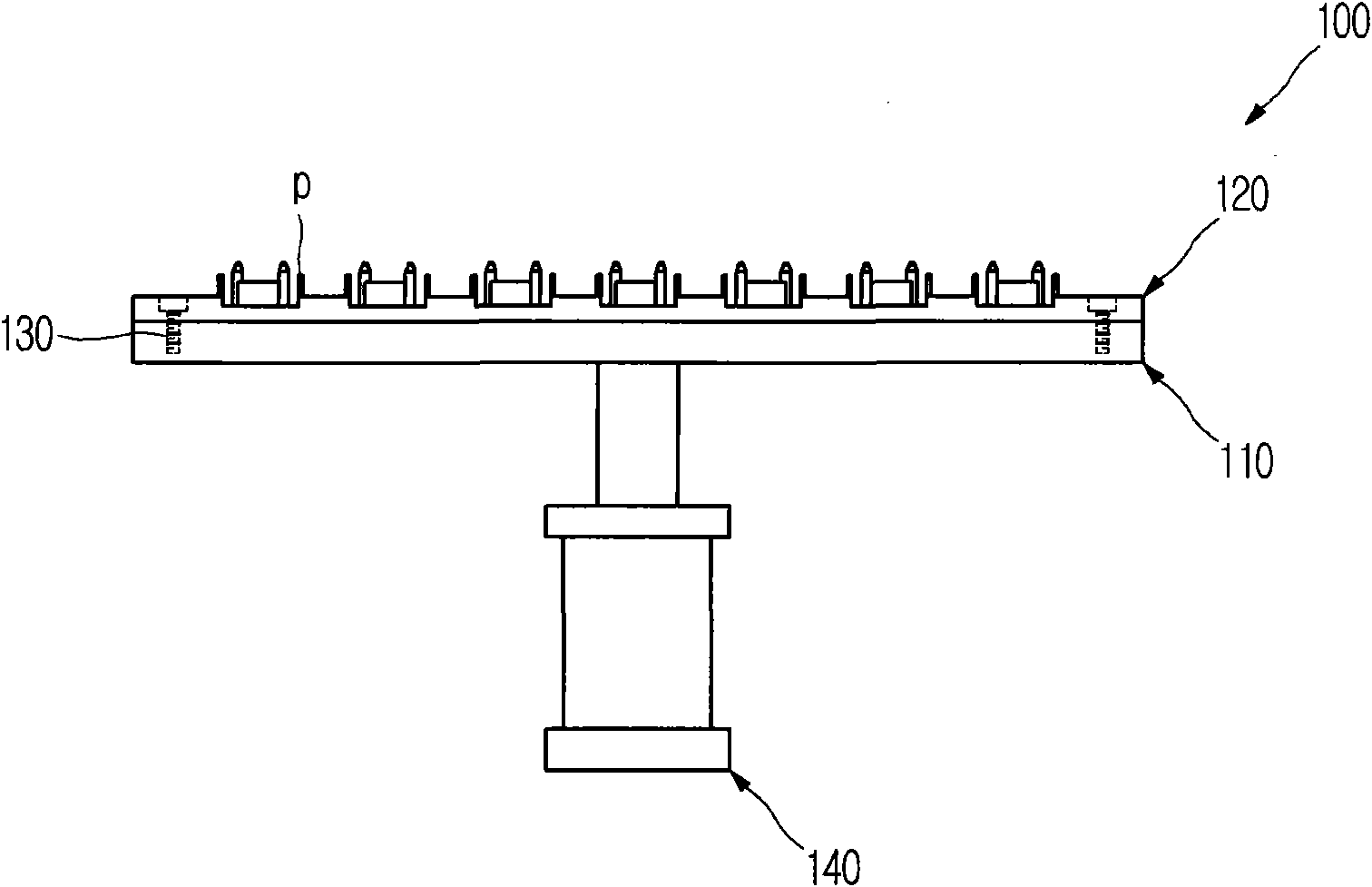 Opening device for test handler