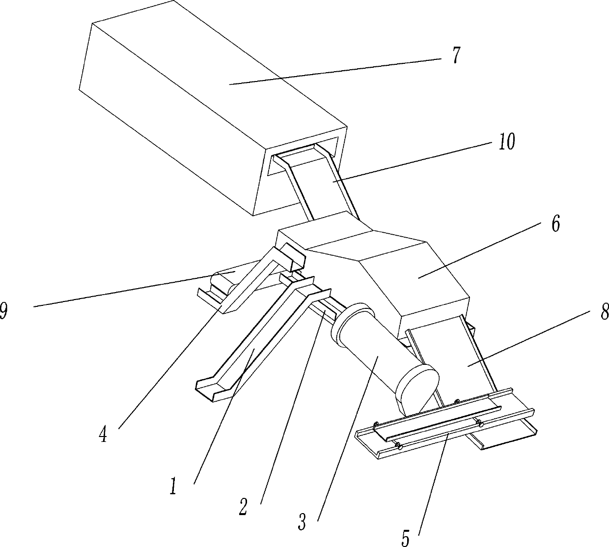 Production line and production method for green brick tea