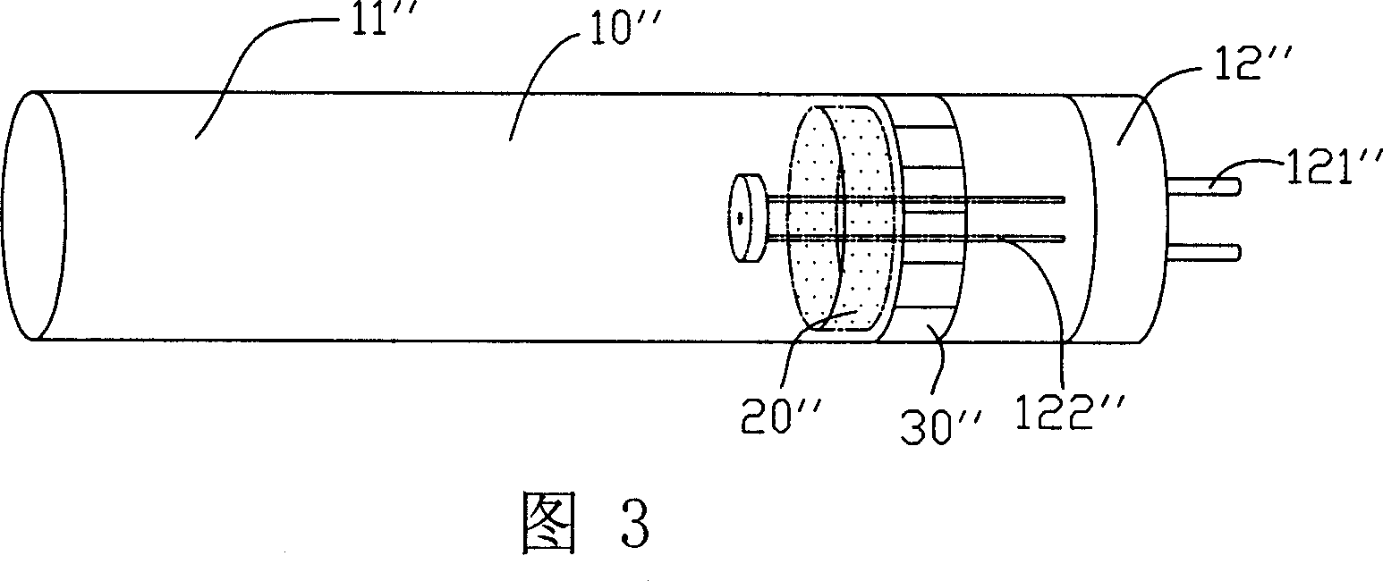 Ultraviolet radiation lamp