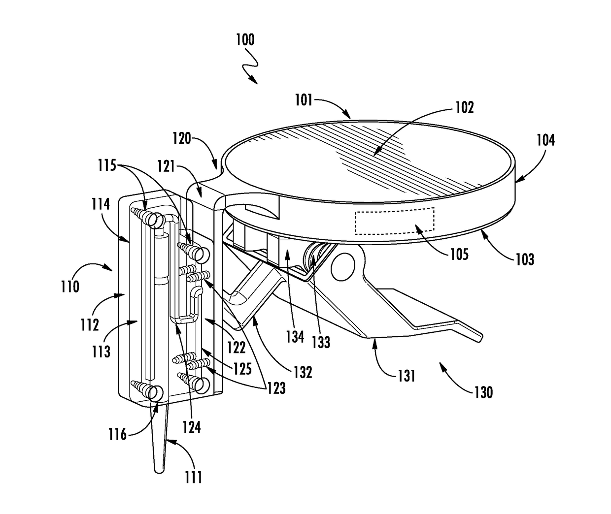 Cooking temperature sensor with submersed probe