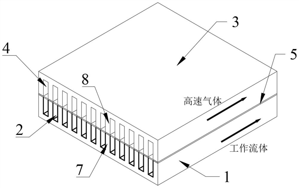 Double-layer micro-channel heat dissipation device based on gas-liquid separation