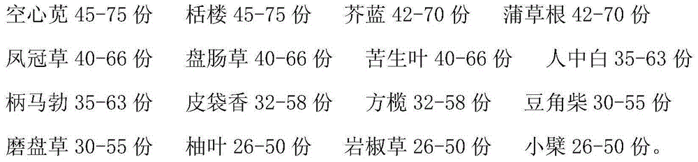 A kind of traditional Chinese medicine preparation for treating tonsil inflammation and its preparation method