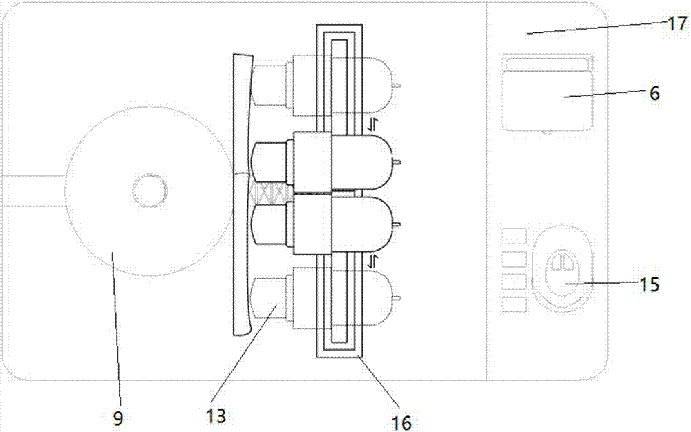 Bamboo pole heating, softening and bending device