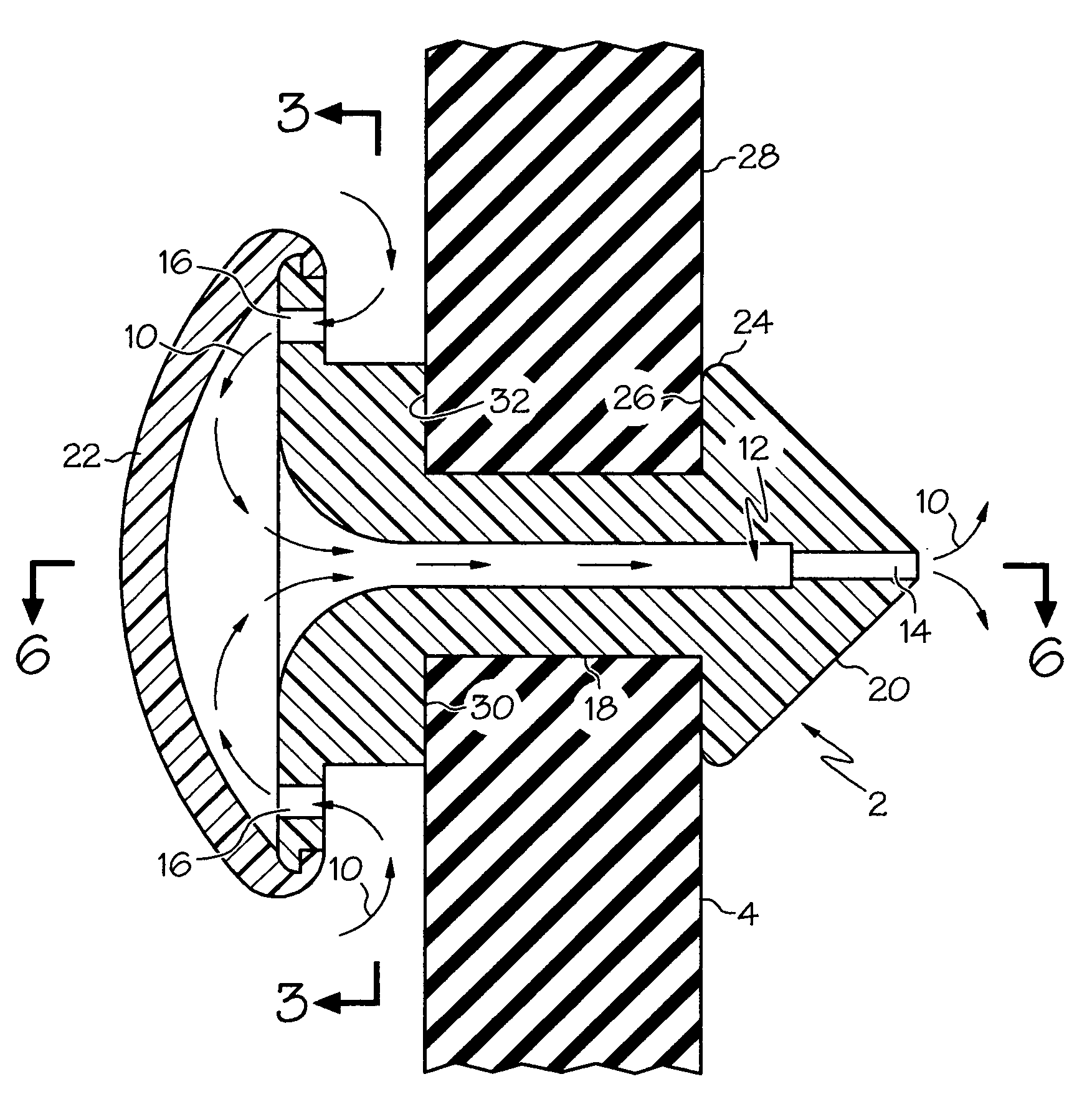 Vent plug for milking liner