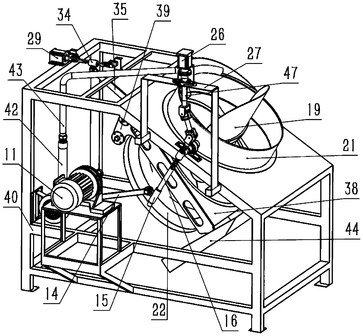 Gunpowder tea roasting machine