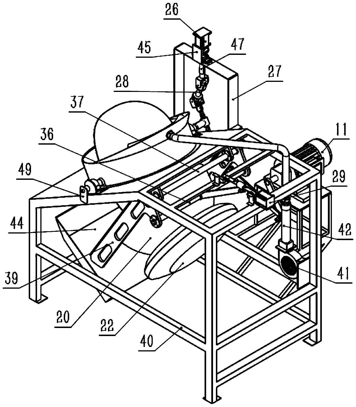 Gunpowder tea roasting machine