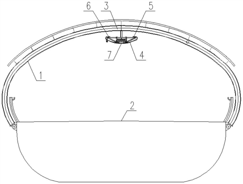 Lighting and pipeline small-space laying system for entrance and exit channel of elevated station on rail transit road