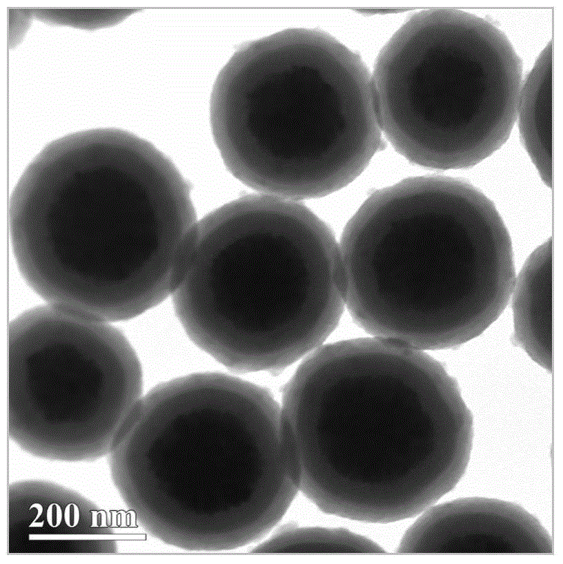 Composite nanometer material with core-shell structure, preparation method and application of composite nanometer material