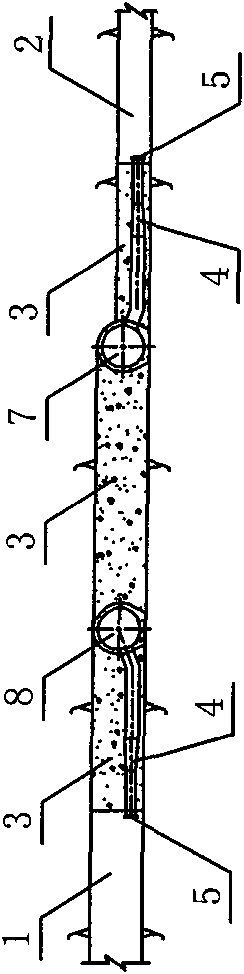 Pressure steel pipe overhaul access passage structure of high-water head hydropower station and construction method thereof