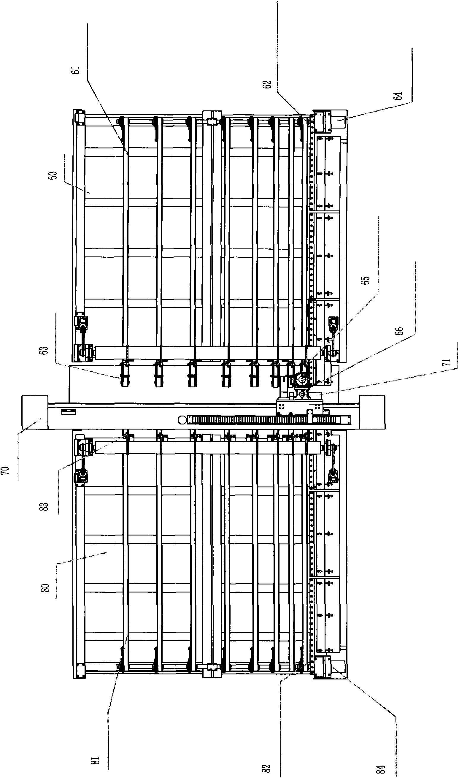 Horizontal type numerical control glass drilling machine