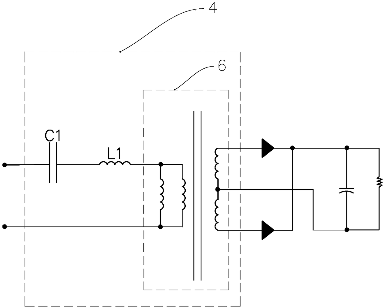 Integrated LLC transformer