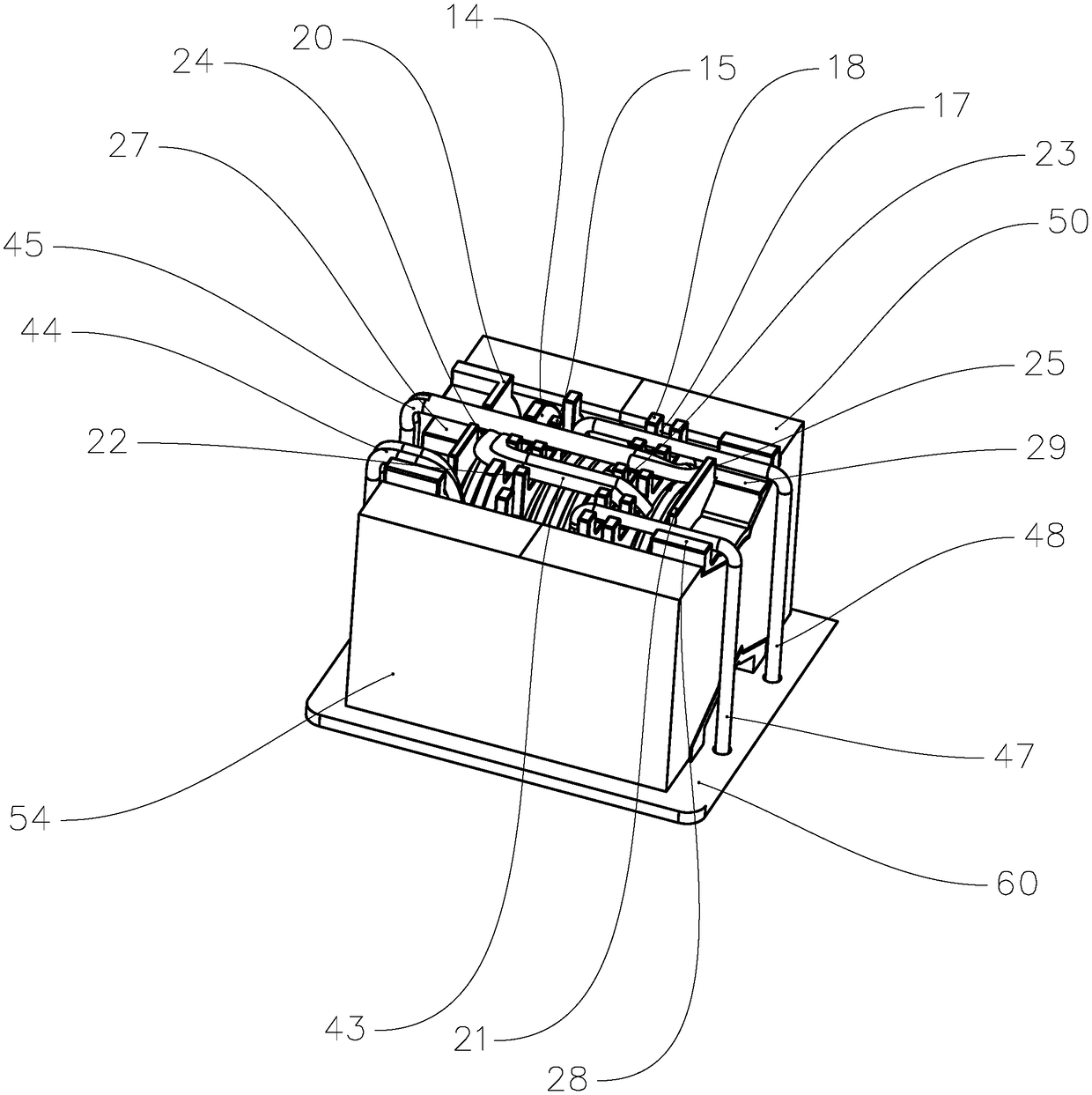 Integrated LLC transformer