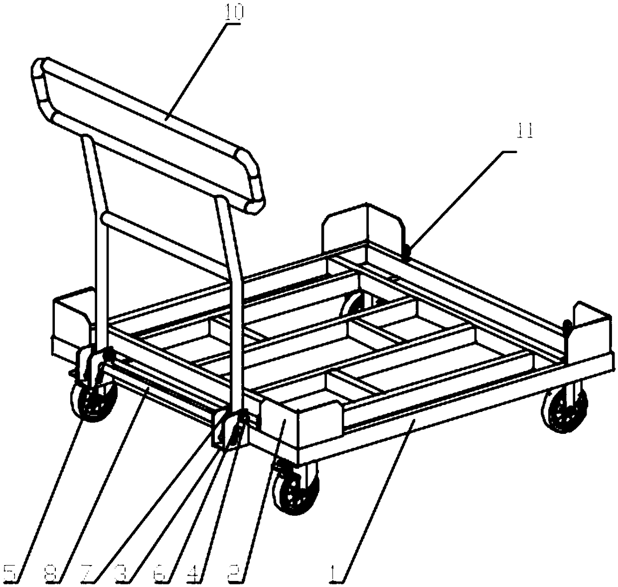 Folding turnaround car