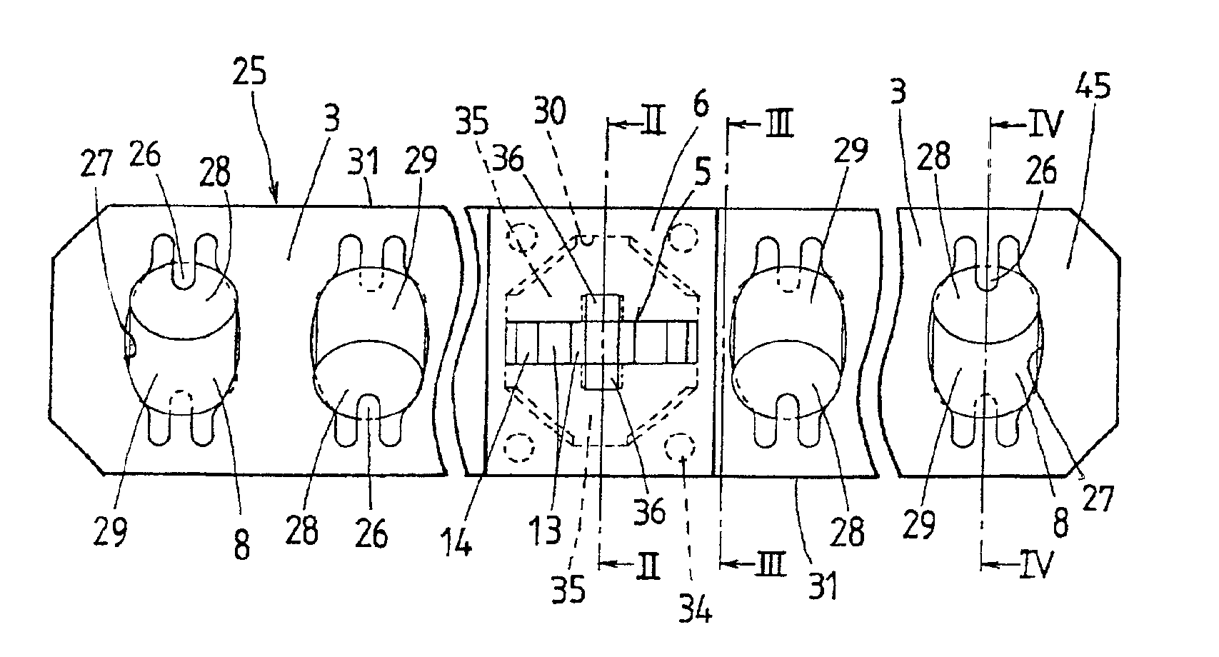 Linear motion guide unit with means for keeping cage against wandering