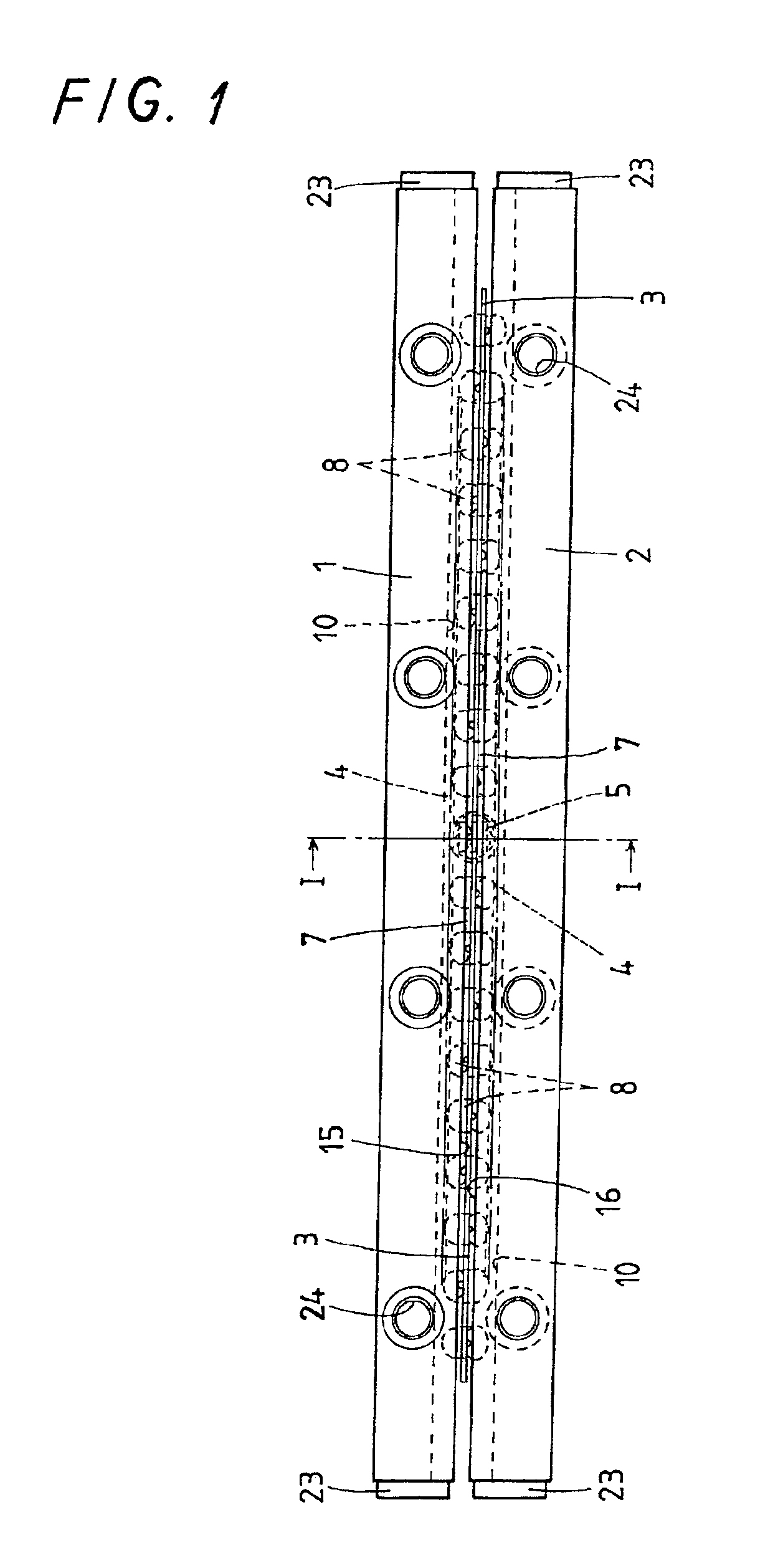 Linear motion guide unit with means for keeping cage against wandering