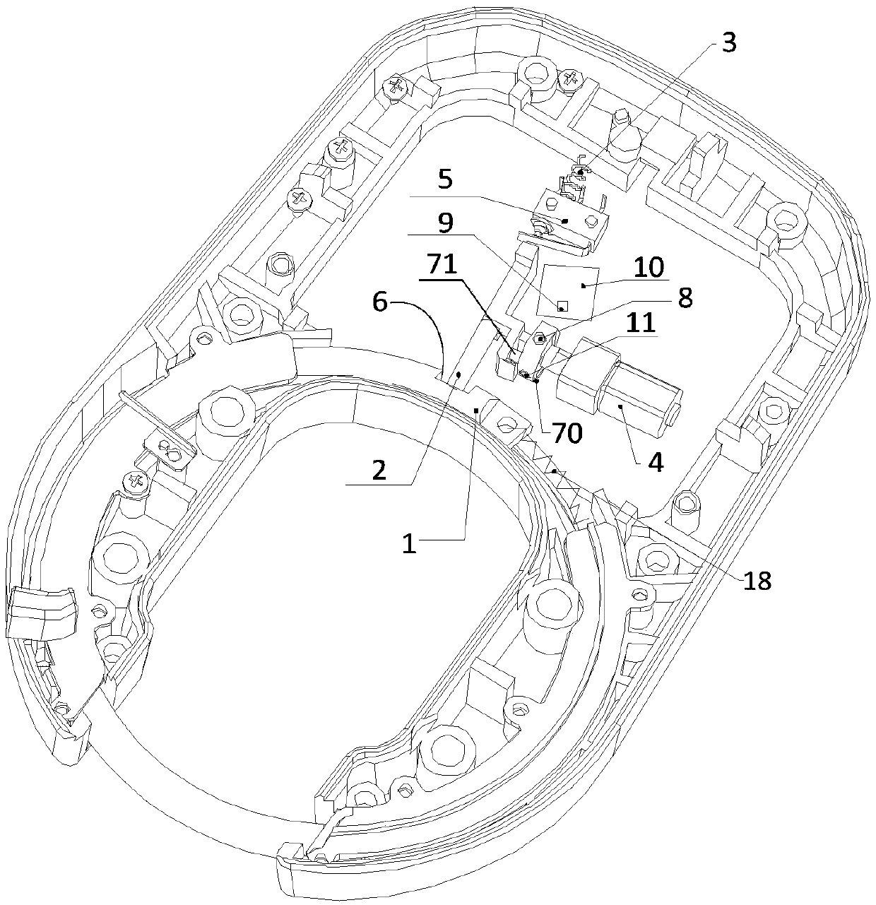 Lockset body and control method, vehicle lock and vehicle