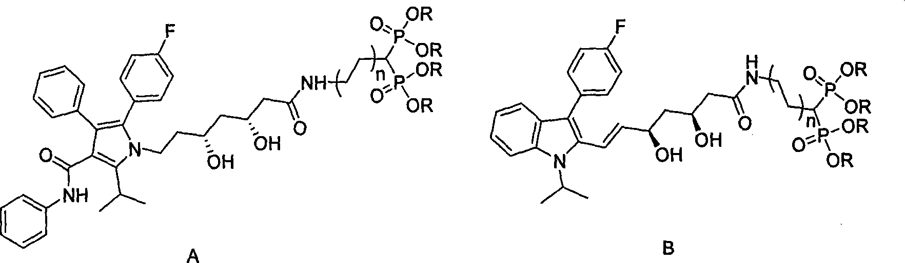 Statin-diphosphonic acid conjugates, preparation method and application thereof