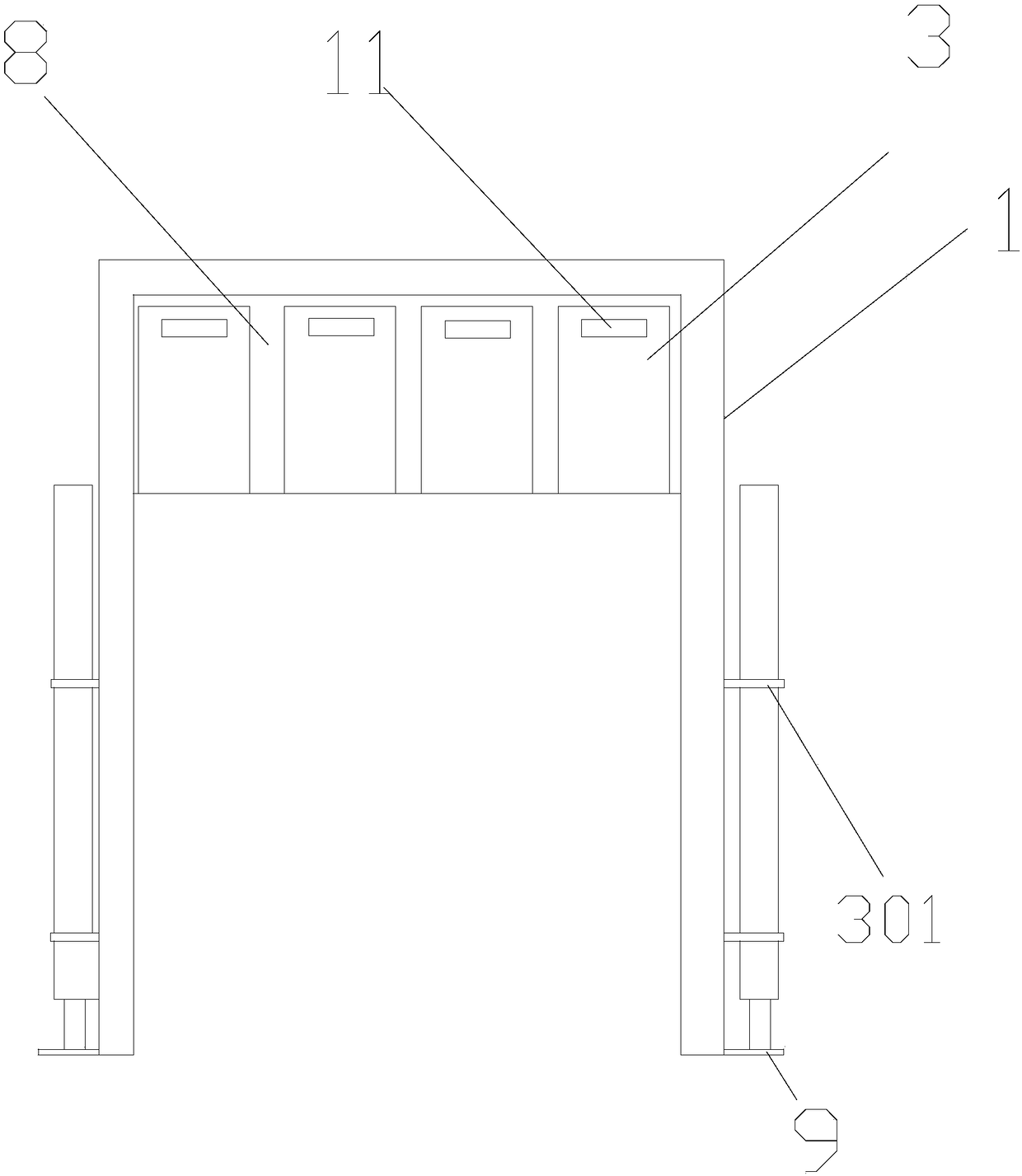 Toothbrush placement frame and toothbrushes