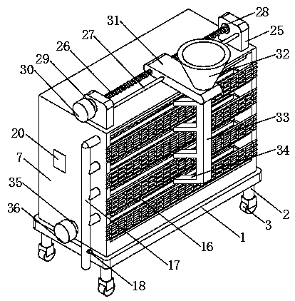 Energy-saving environment-friendly vertical poultry farming equipment capable of automatically supplying water and feed