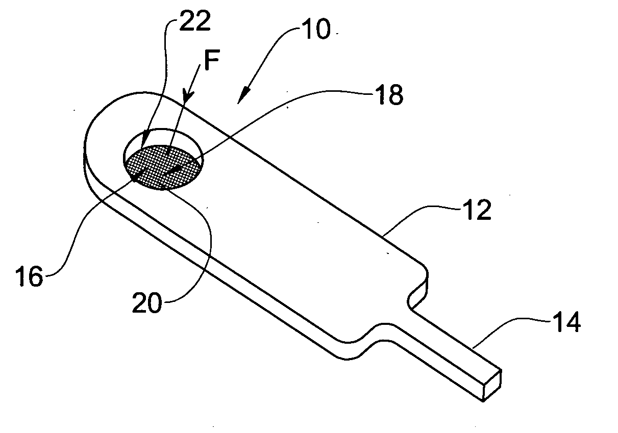 Matrix for detection/analysis of residues