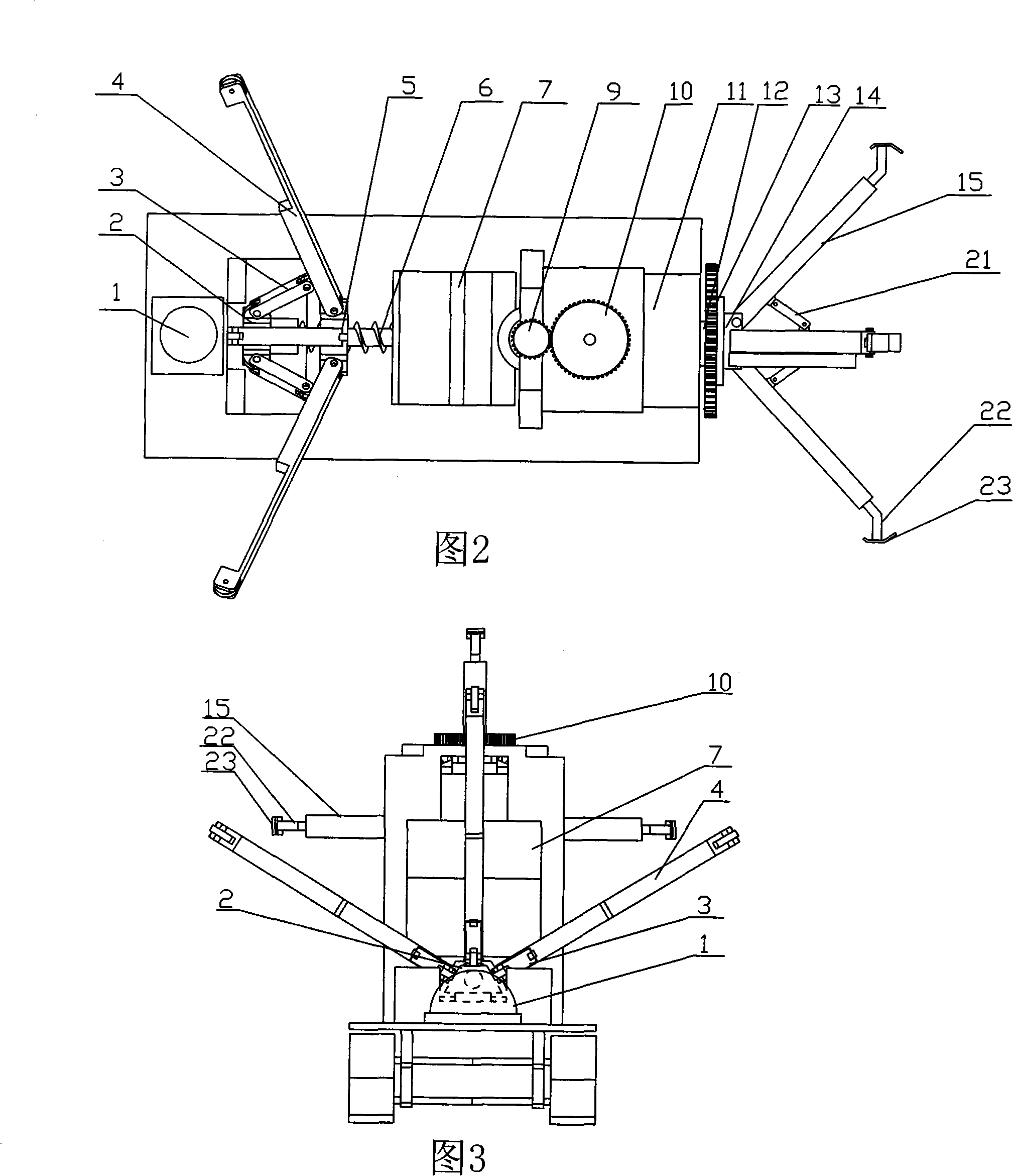 Robot for cleaning and detecting pipes