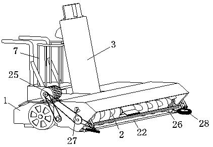 Automatic grain collection and bagging device