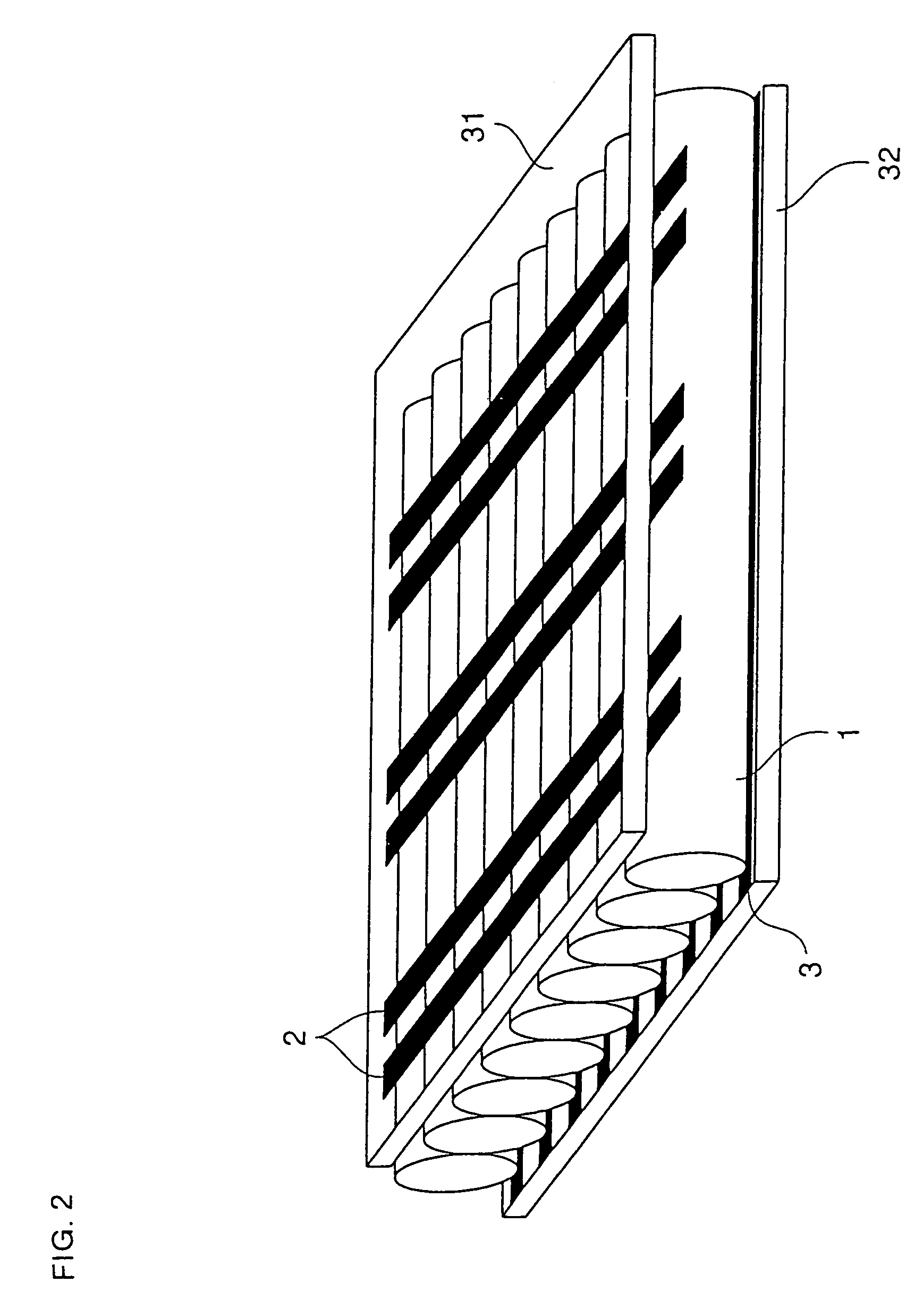 Method for forming phosphor layer of gas discharge tube and method for fabricating phosphor layer supporting member