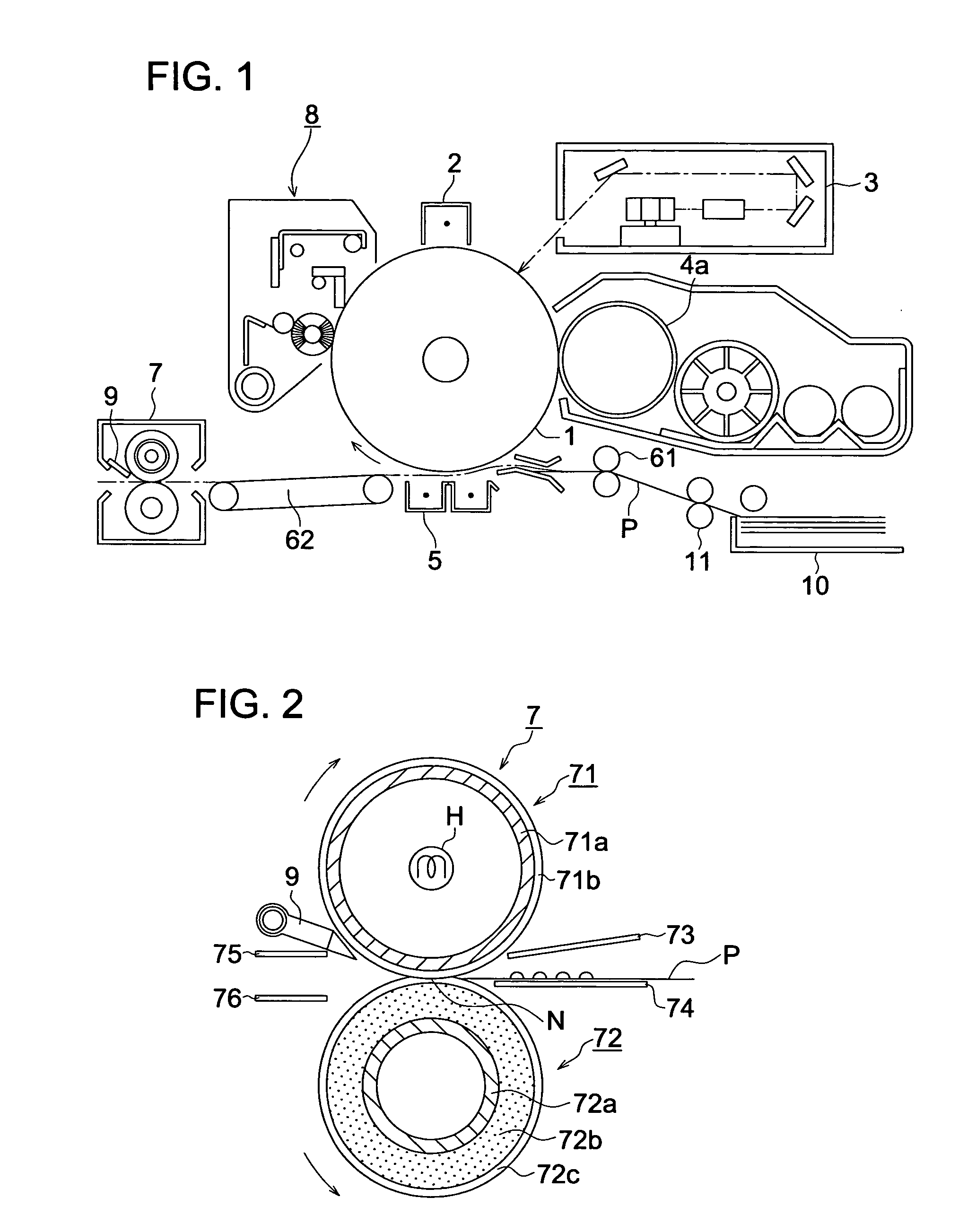 Image forming apparatus having fixing device for fixing toner image on a recording material