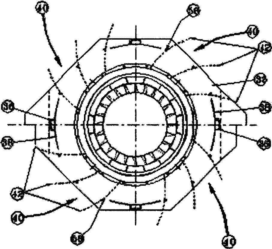 Double ventilating regulator and burner nozzle of low NOx combustor system