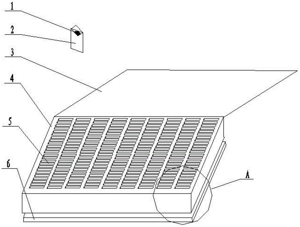 Dust storage system for filtering film measuring