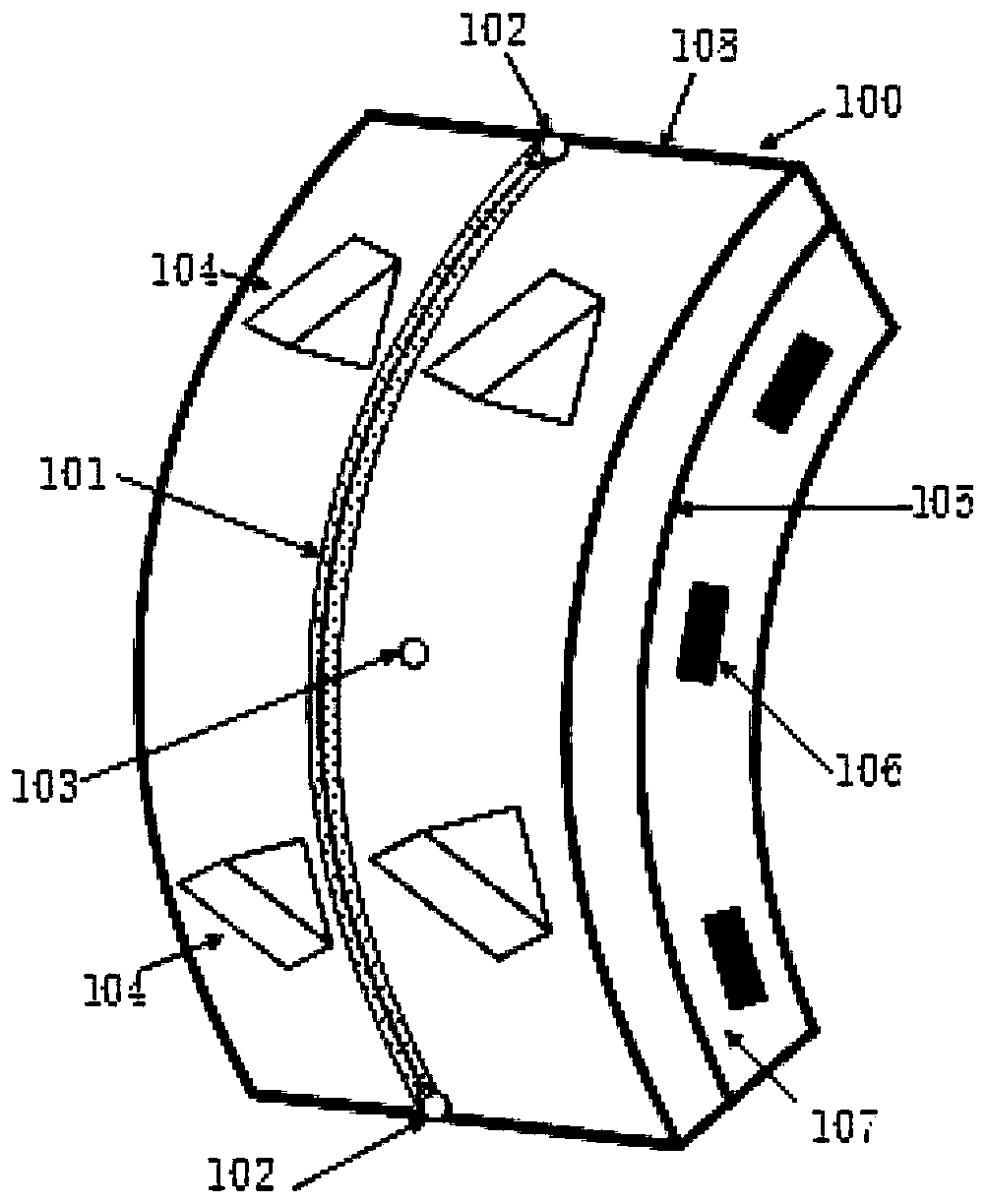 Active drainage anti-floating segment and lining structure