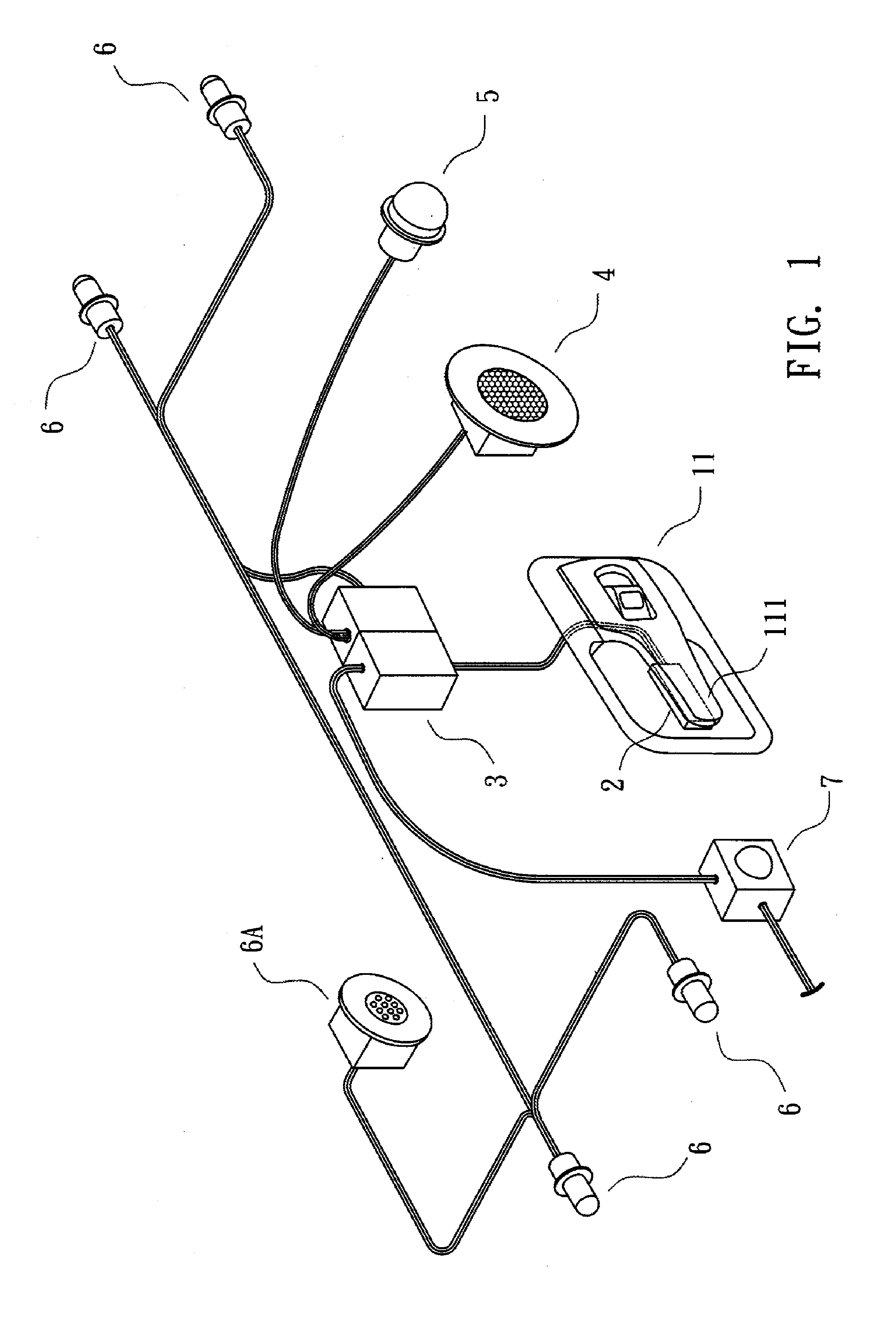 System for alerting automobile driver when opening door