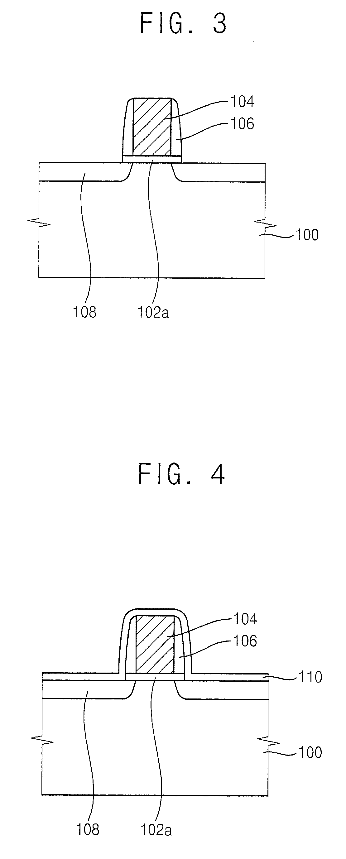 Methods of manufacturing mos transistors with strained channel regions