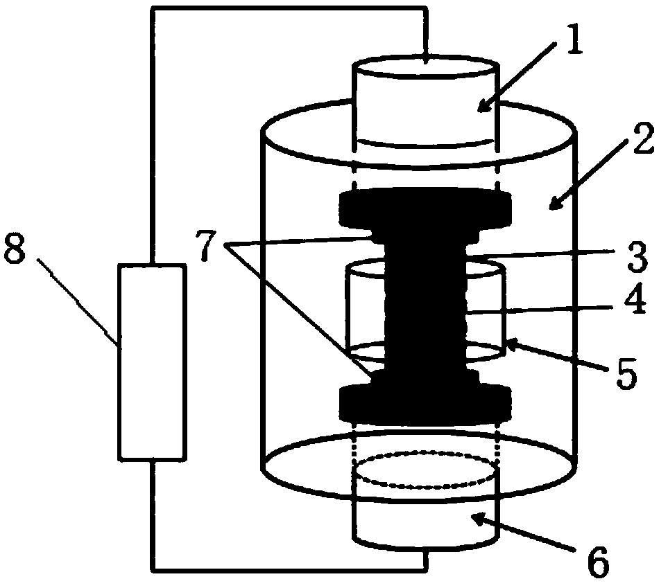 Preparation method for adjusting and controlling high-toughness magnesium alloy containing fine LPSO structure through spark plasma sintering