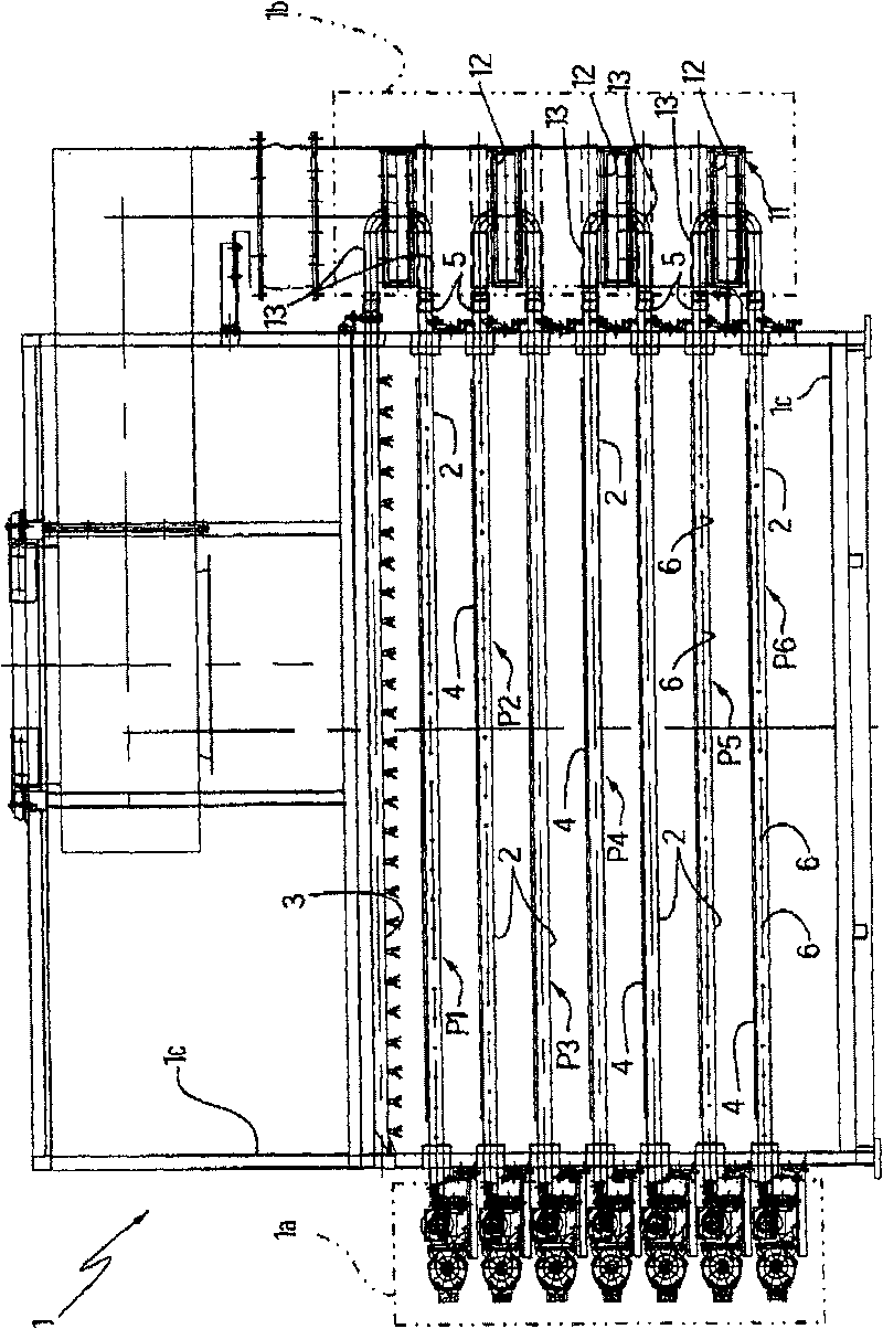 Horizontal drier used for ceramic materials and using method thereof