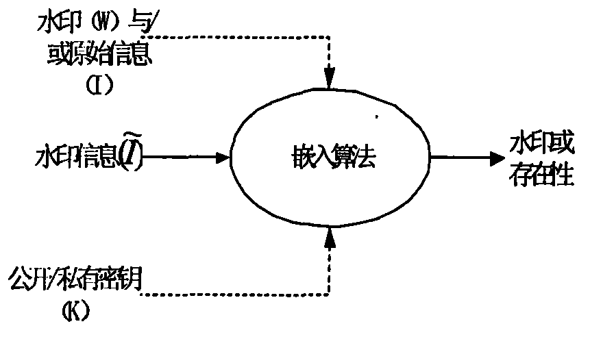 Digital watermark encryption realization method