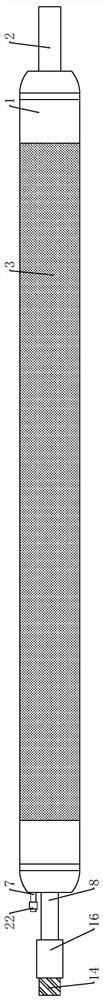 A double-ended water stopper device and method with integrated borehole peeping function