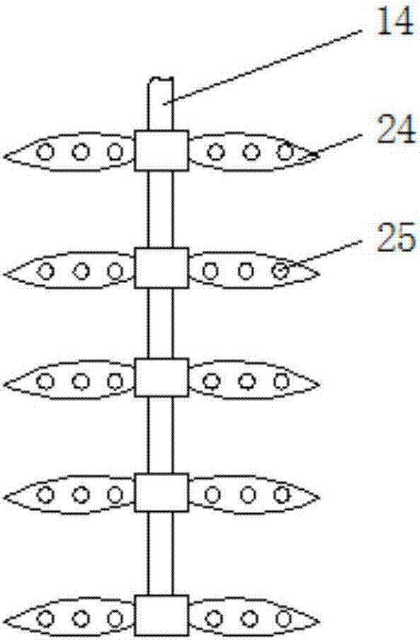 Efficient domestic sewage treatment device