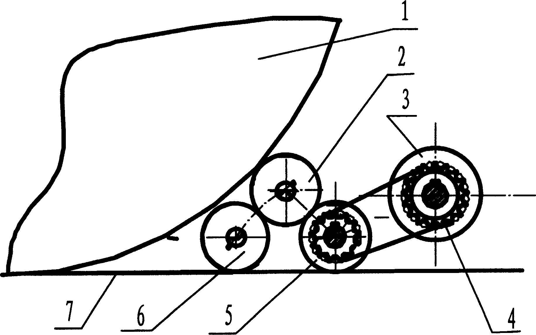 Pneumatic wedging pushing method and apparatus thereof