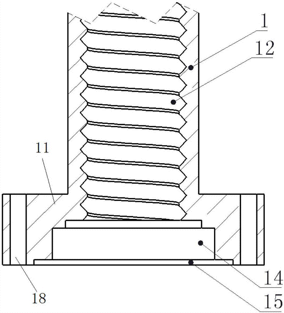 Rock debris conveying device