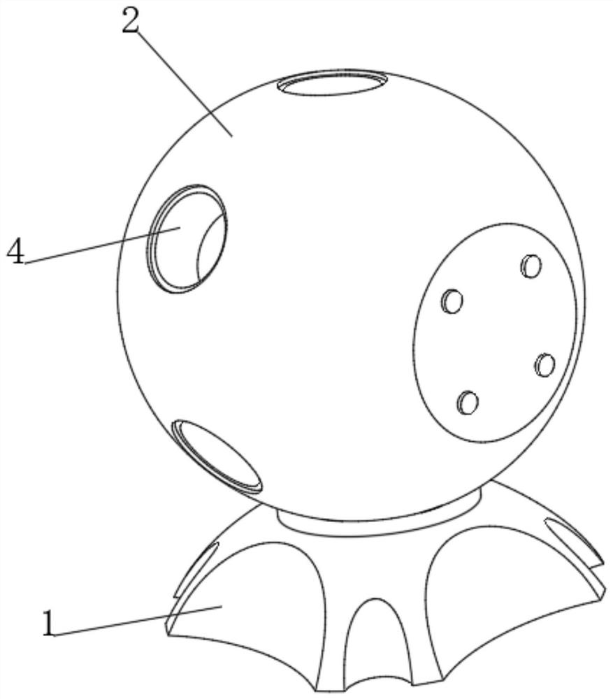 A self-expanding circumferential bladeless air outlet