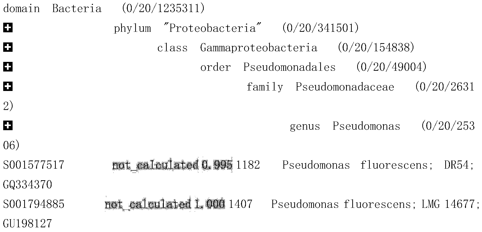 Pseudomonas fluorescens and an application thereof