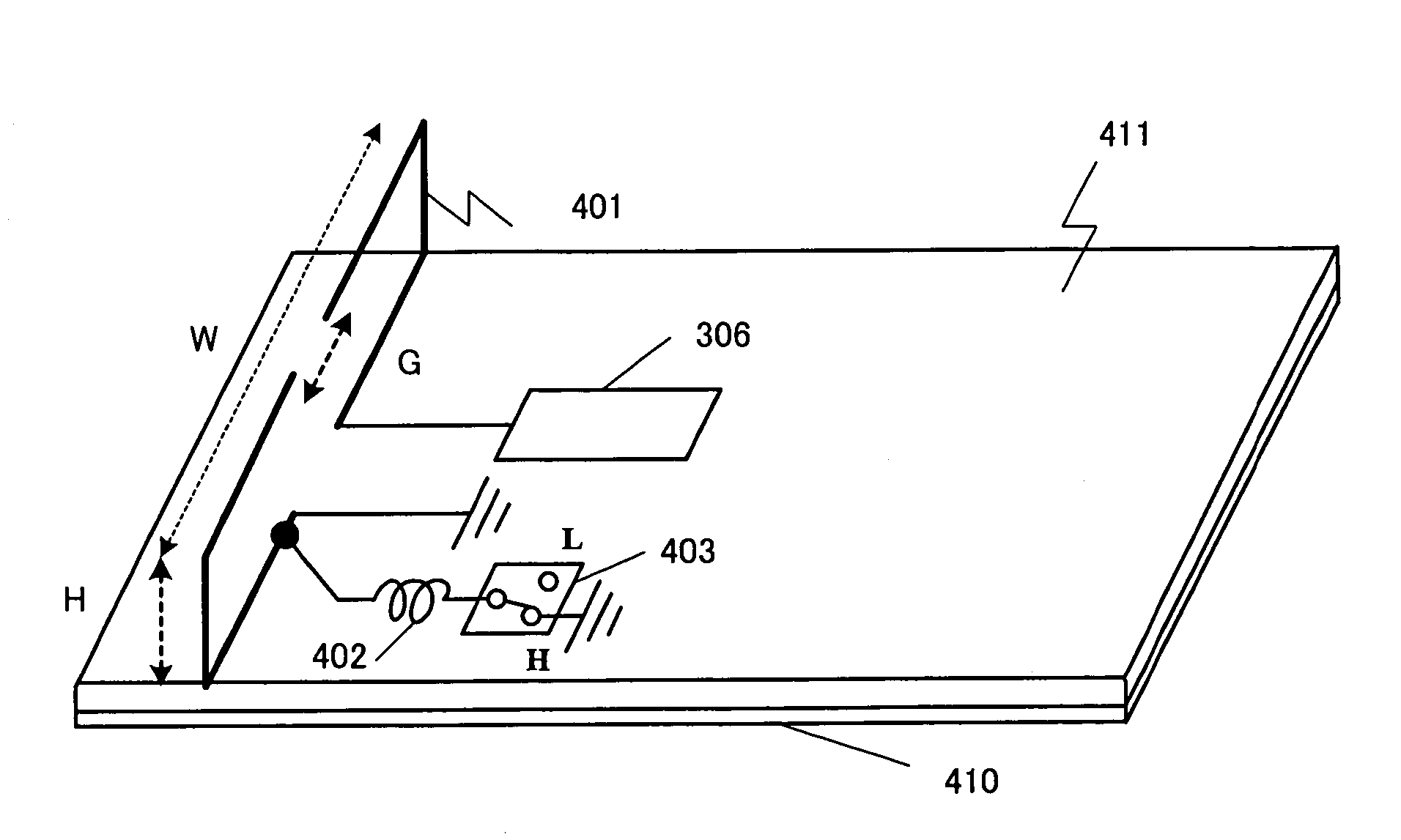 Radio terminal device antenna and radio terminal device