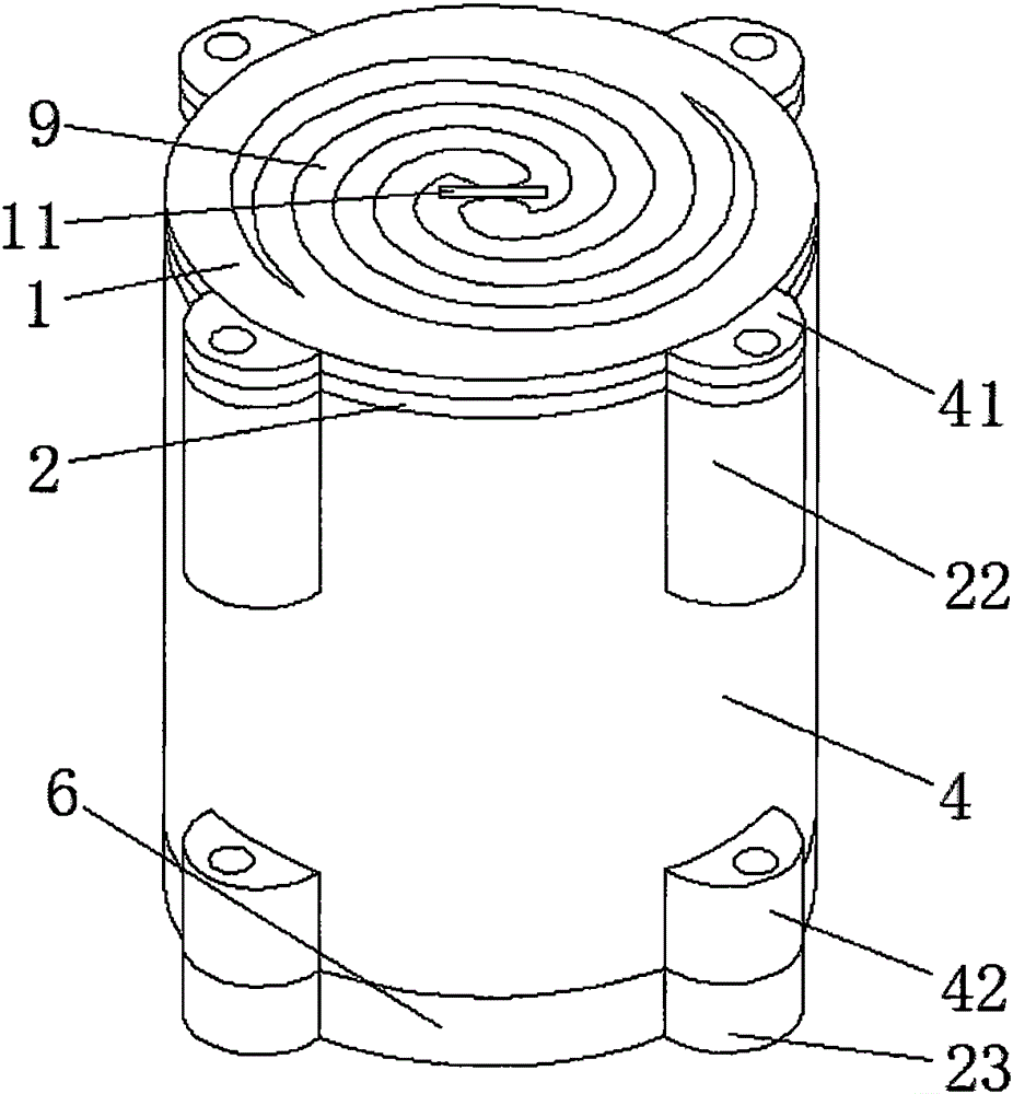 Miniature broadband helical antenna