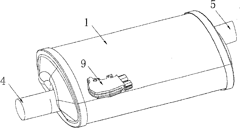 Silencer for automobile