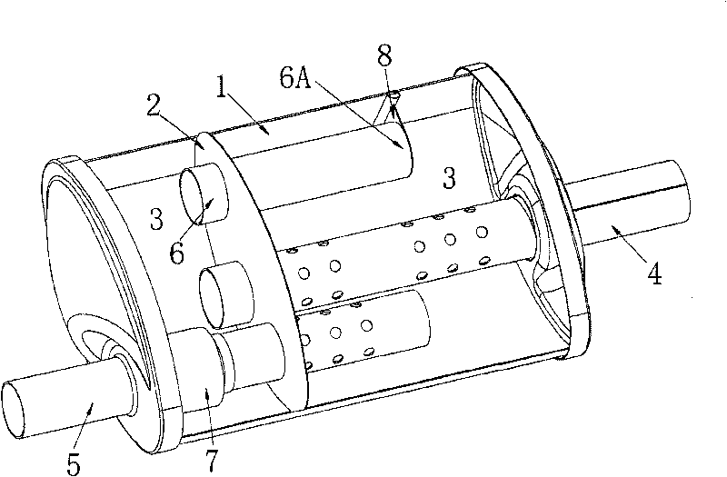 Silencer for automobile